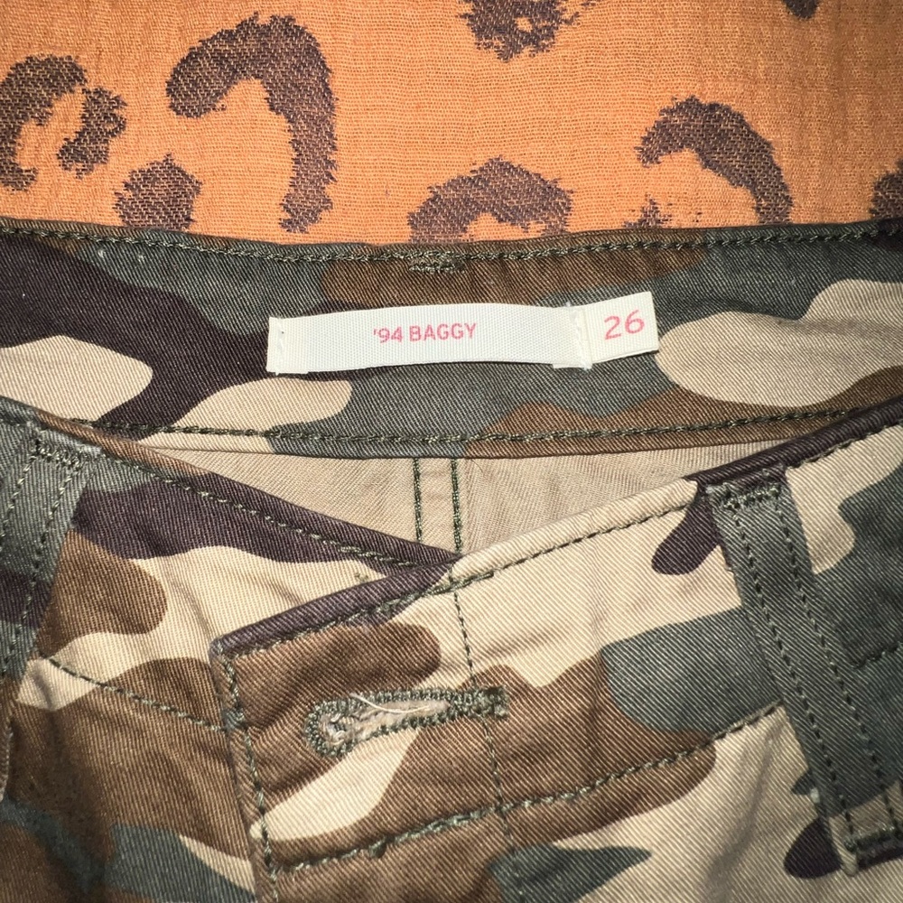 Camouflage Baggy Pants- Levi’s 94’ baggy cargo pants….never worn